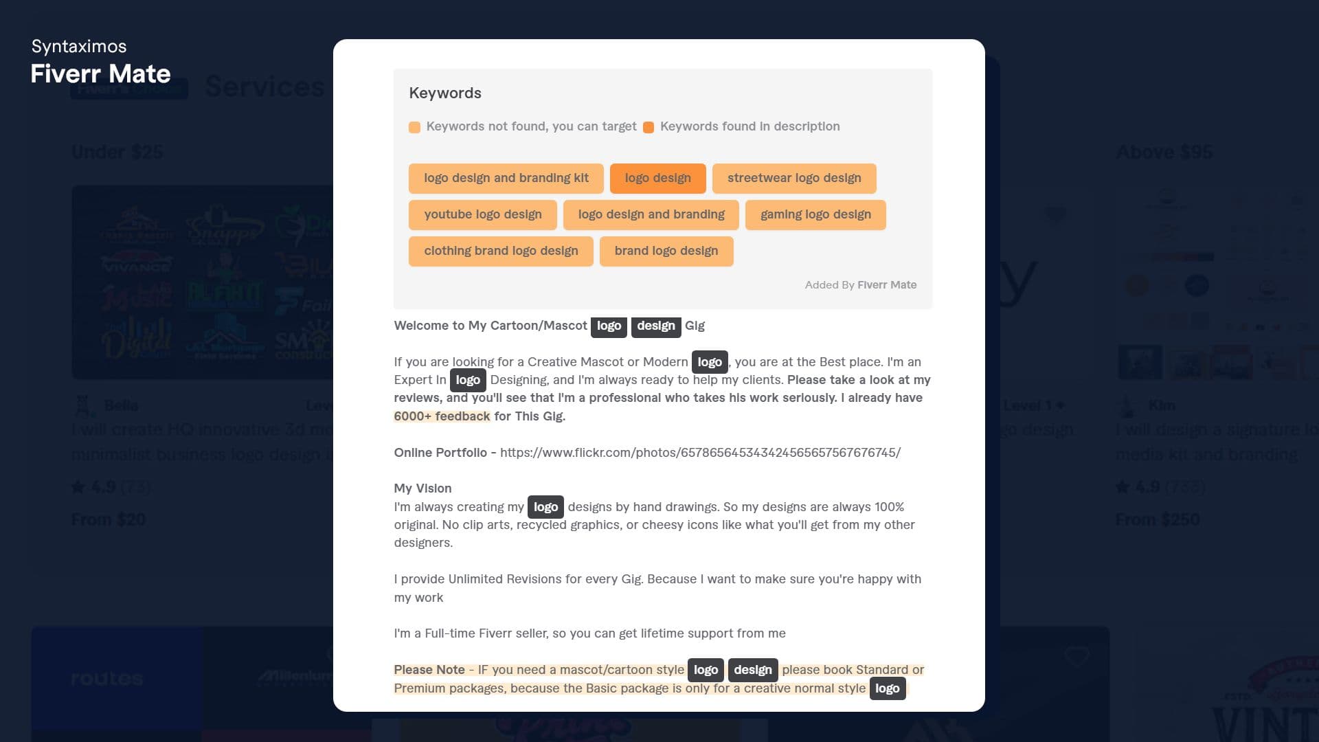 Gig Description Analyzer